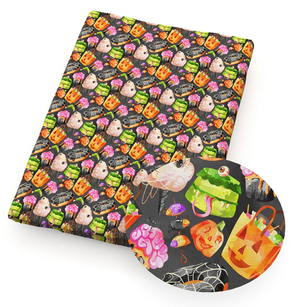 50*145cm Halloween Patchwork Movie Polyester Cotton Fabric for Tissue Sewing Quilting Fabrics Needlework Material DIY Curtain