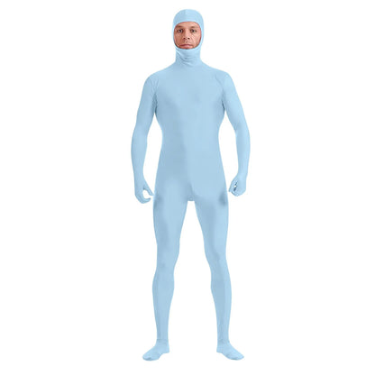 New Full Body Zentai Suit Costume For Halloween Men Second Skin Tight Suits Spandex Nylon Bodysuit Cosplay Costumes
