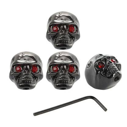 For Bass Volume Color Knob Potentiometer Cap, Skull Creative Electric Guitar Metal Volume Knob