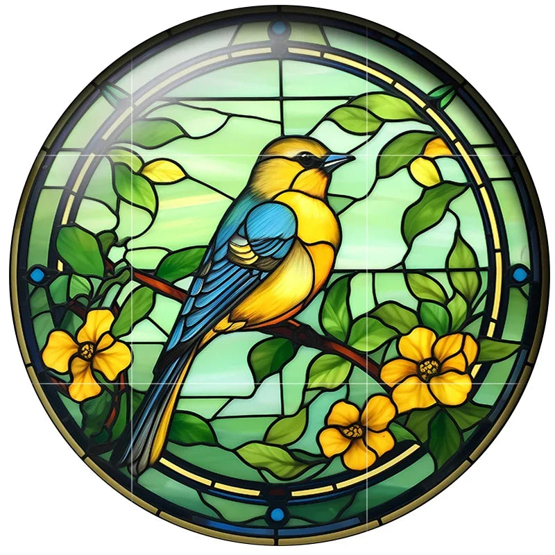 24 Style Fashion Bird Art Paintings 24pcs/lot 12mm/18mm/20mm/25mm Round Photo Glass Cabochon Demo Flat Back Making Findings H334