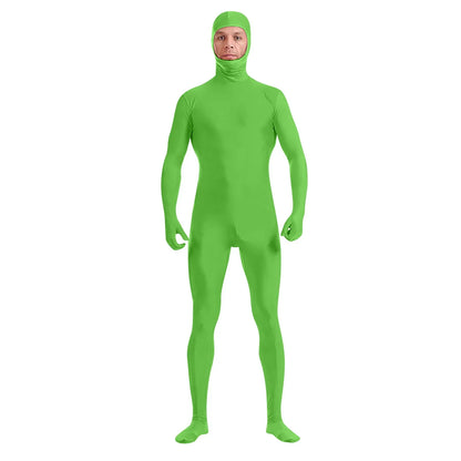 New Full Body Zentai Suit Costume For Halloween Men Second Skin Tight Suits Spandex Nylon Bodysuit Cosplay Costumes