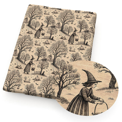 50*145cm Bat Pumpkin Halloween Polyester Cotton Fabric for Tissue Sewing Quilting Fabrics Needlework Material DIY Handmade