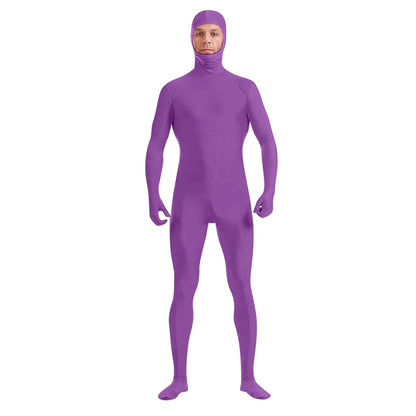 New Full Body Zentai Suit Costume For Halloween Men Second Skin Tight Suits Spandex Nylon Bodysuit Cosplay Costumes