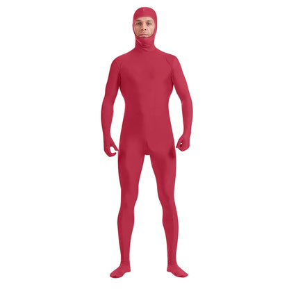 New Full Body Zentai Suit Costume For Halloween Men Second Skin Tight Suits Spandex Nylon Bodysuit Cosplay Costumes