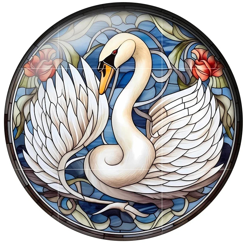 24 Style Fashion Bird Art Paintings 24pcs/lot 12mm/18mm/20mm/25mm Round Photo Glass Cabochon Demo Flat Back Making Findings H334