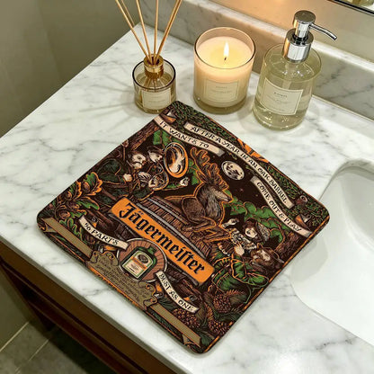 J-Jagermeister Anime Hanging Style Hand Wiping Towel, Polyester Cotton, Anti-fade for Indoor Kitchen Living Room