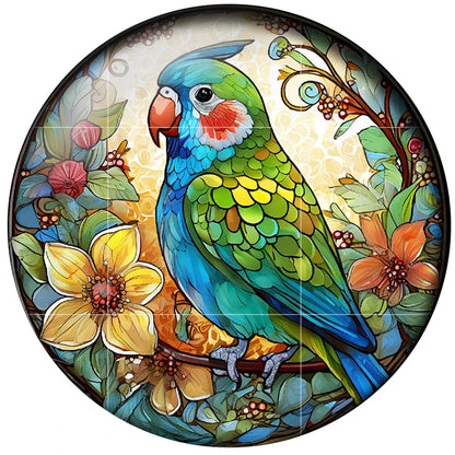 Watercolor Flowers Birds Art Paintings 24pcs Mix 12mm/20mm/25mm Round Photo Glass Cabochon Demo Flat Back Making Findings H151