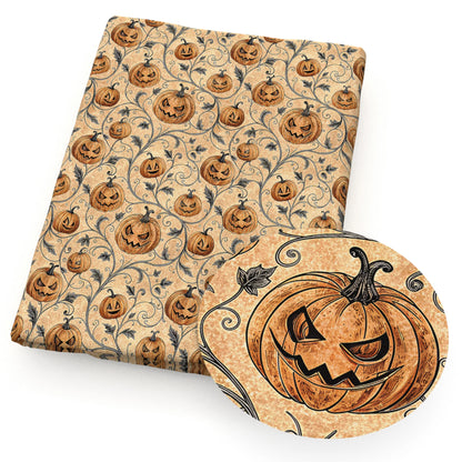 50*145cm Bat Pumpkin Halloween Polyester Cotton Fabric for Tissue Sewing Quilting Fabrics Needlework Material DIY Handmade