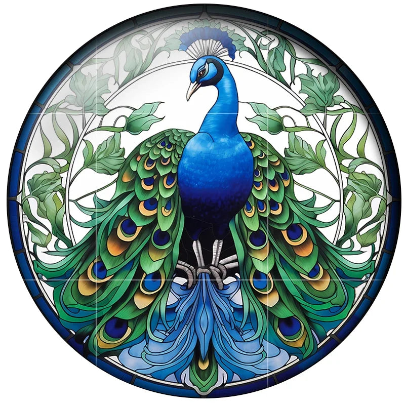 24 Style Fashion Bird Art Paintings 24pcs/lot 12mm/18mm/20mm/25mm Round Photo Glass Cabochon Demo Flat Back Making Findings H334