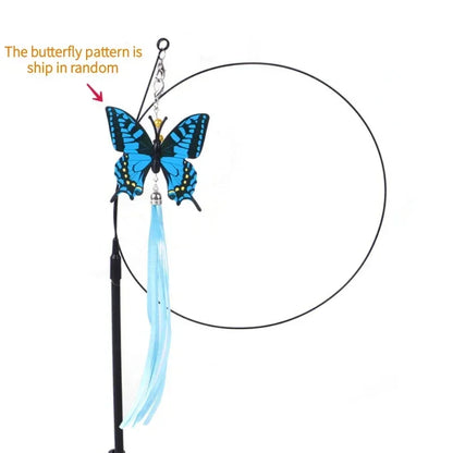 Simulation Bird interactive Cat Toy Sucker Feather Bird with Bell Cat Stick Toy for Kitten Playing Teaser Wand Toy Cat Supplies