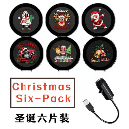 New Christmas Projector Light, Plug and Play HD Christmas Projector, USB Powered Christmas Night Light with 6+ Holiday Patterns