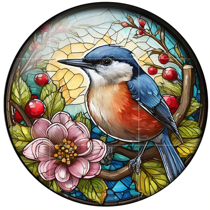 Watercolor Flowers Birds Art Paintings 24pcs Mix 12mm/20mm/25mm Round Photo Glass Cabochon Demo Flat Back Making Findings H151