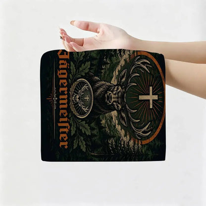 J-Jagermeister Anime Hanging Style Hand Wiping Towel, Polyester Cotton, Anti-fade for Indoor Kitchen Living Room