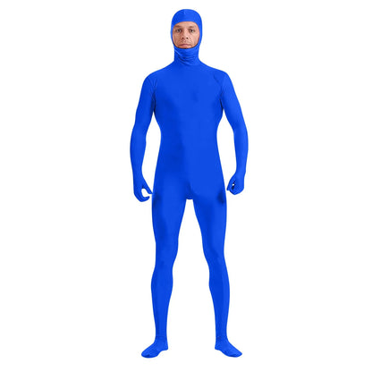 New Full Body Zentai Suit Costume For Halloween Men Second Skin Tight Suits Spandex Nylon Bodysuit Cosplay Costumes