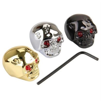 For Bass Volume Color Knob Potentiometer Cap, Skull Creative Electric Guitar Metal Volume Knob