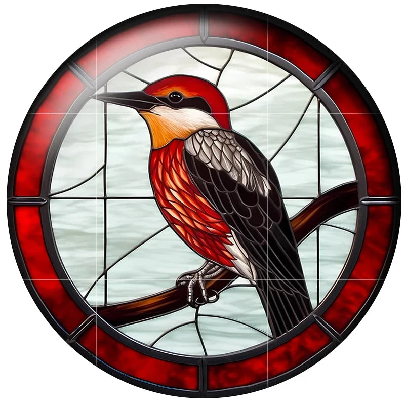 24 Style Fashion Bird Art Paintings 24pcs/lot 12mm/18mm/20mm/25mm Round Photo Glass Cabochon Demo Flat Back Making Findings H334