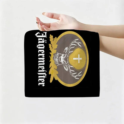 J-Jagermeister Anime Hanging Style Hand Wiping Towel, Polyester Cotton, Anti-fade for Indoor Kitchen Living Room