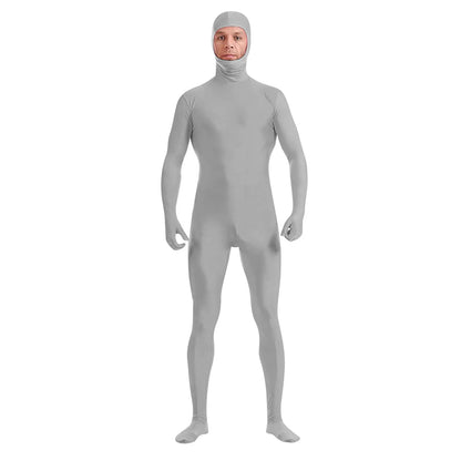 New Full Body Zentai Suit Costume For Halloween Men Second Skin Tight Suits Spandex Nylon Bodysuit Cosplay Costumes