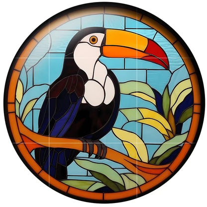 24 Style Fashion Bird Art Paintings 24pcs/lot 12mm/18mm/20mm/25mm Round Photo Glass Cabochon Demo Flat Back Making Findings H334