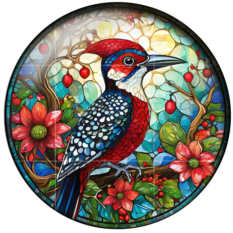 Watercolor Flowers Birds Art Paintings 24pcs Mix 12mm/20mm/25mm Round Photo Glass Cabochon Demo Flat Back Making Findings H151