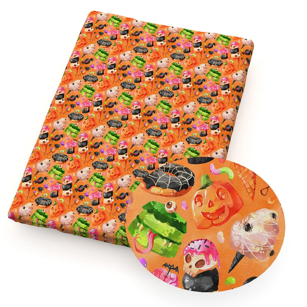 50*145cm Halloween Patchwork Movie Polyester Cotton Fabric for Tissue Sewing Quilting Fabrics Needlework Material DIY Curtain