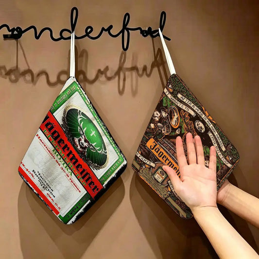 J-Jagermeister Anime Hanging Style Hand Wiping Towel, Polyester Cotton, Anti-fade for Indoor Kitchen Living Room