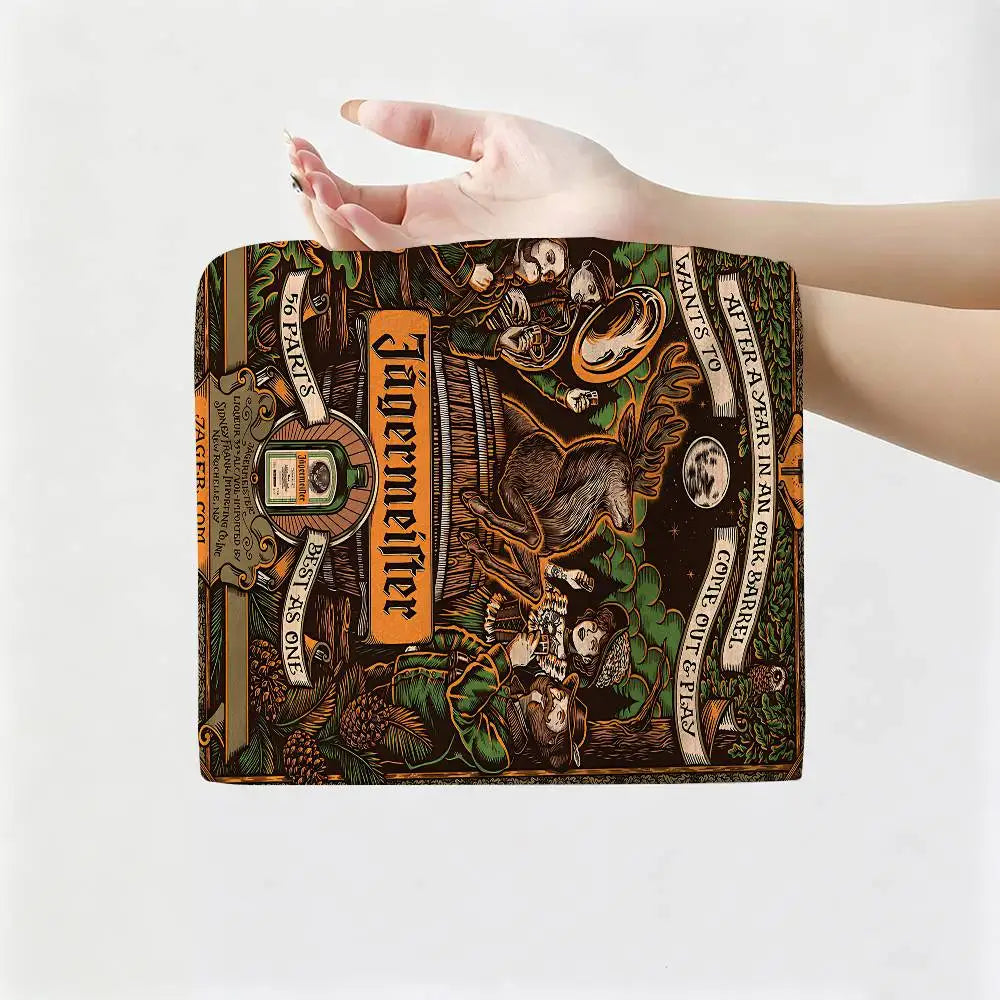J-Jagermeister Anime Hanging Style Hand Wiping Towel, Polyester Cotton, Anti-fade for Indoor Kitchen Living Room