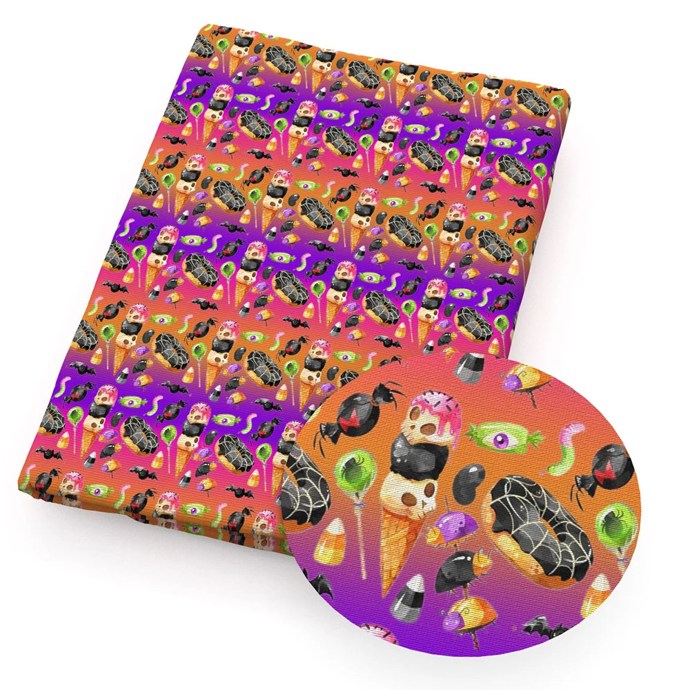 50*145cm Halloween Patchwork Movie Polyester Cotton Fabric for Tissue Sewing Quilting Fabrics Needlework Material DIY Curtain