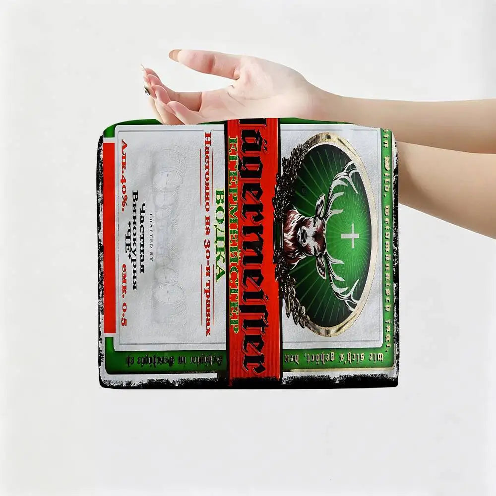 J-Jagermeister Anime Hanging Style Hand Wiping Towel, Polyester Cotton, Anti-fade for Indoor Kitchen Living Room