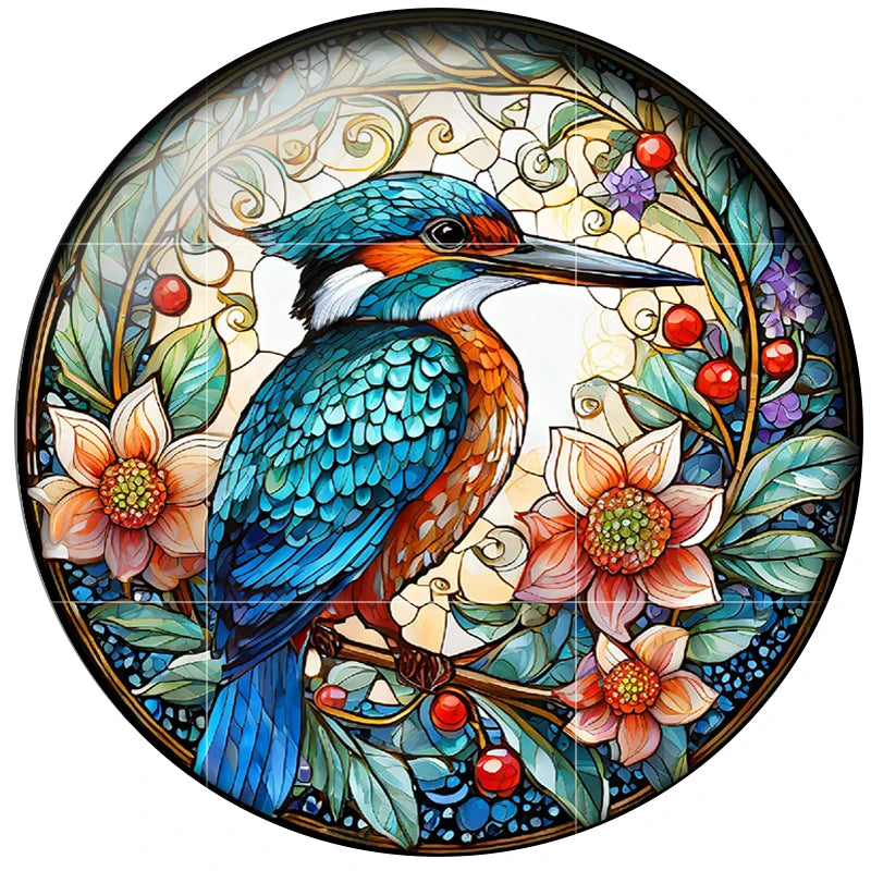 Watercolor Flowers Birds Art Paintings 24pcs Mix 12mm/20mm/25mm Round Photo Glass Cabochon Demo Flat Back Making Findings H151